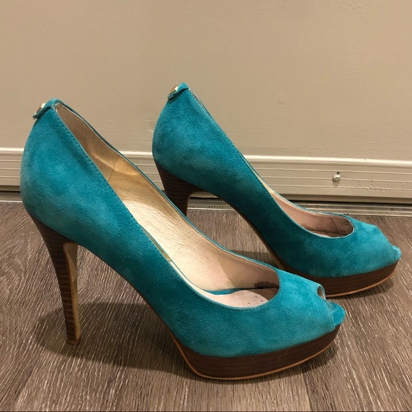 michael kors teal shoes